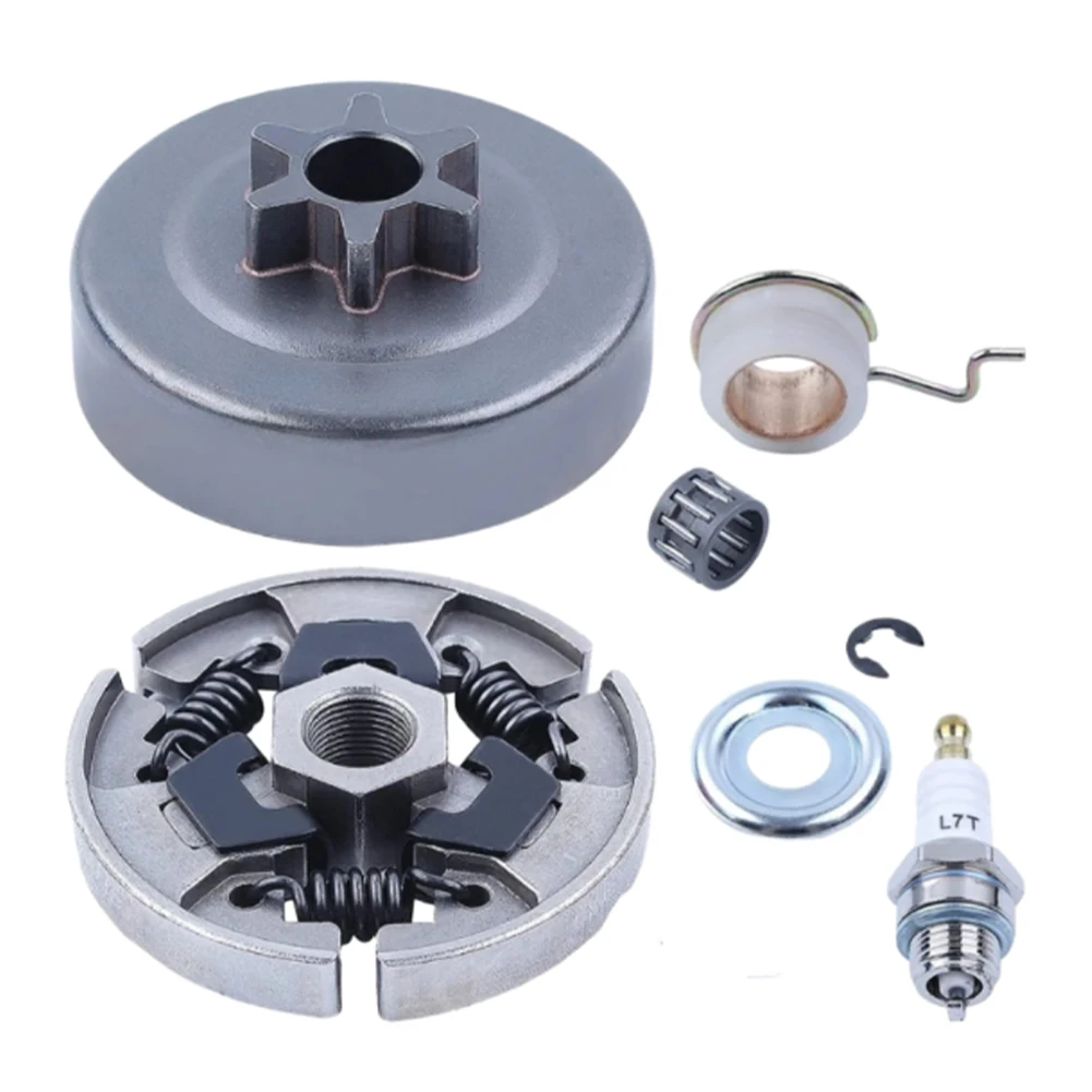 Chainsaw Sprocket and Clutch Kit 3/8 Washer E Clip for MS017 MS018 MS170 MS180 MS250 Bearing Worm Gear Spare Parts