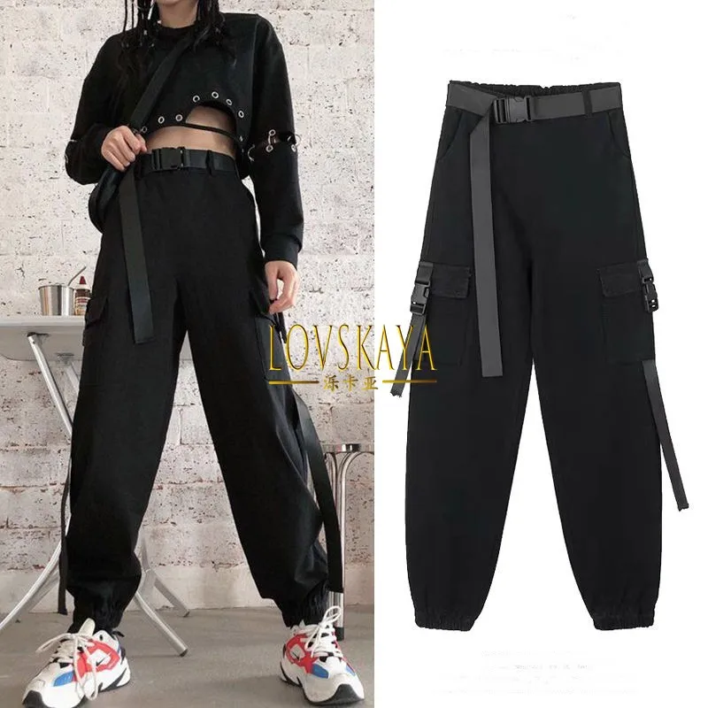 

Wide leg pants summer workwear pants women's loose fitting flesh covering spring autumn student Korean version small stature