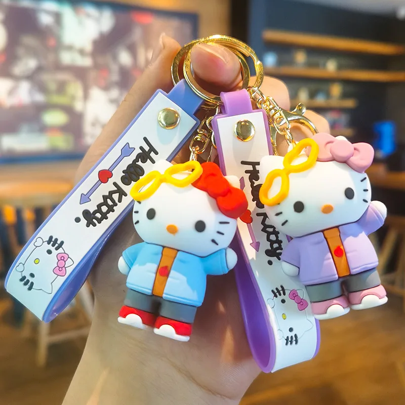 

5th Generation KT Sanrio Keychain Cartoon Doll Claw Machine Gift Companion Gift Small Accessory Wholesale Personalized Gifts Y2k