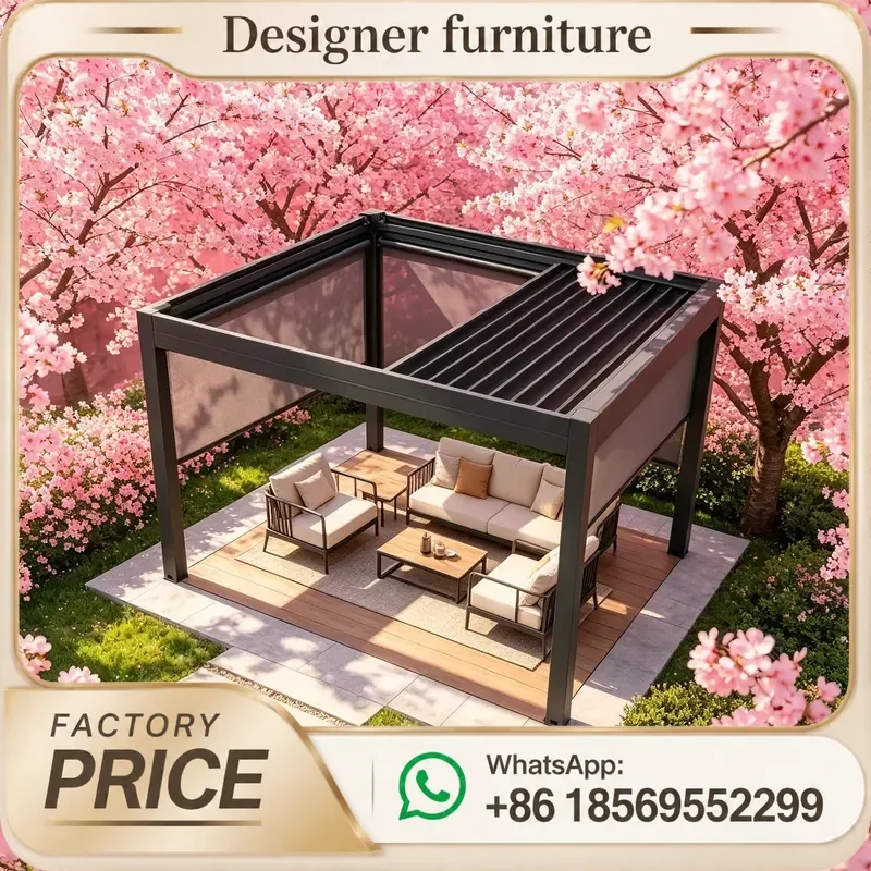 Easy Assembly Aluminium Pergola System for Garden, Outdoor Shade Structure, Smart Gazebos & Sleek Outdoor Garden Furniture