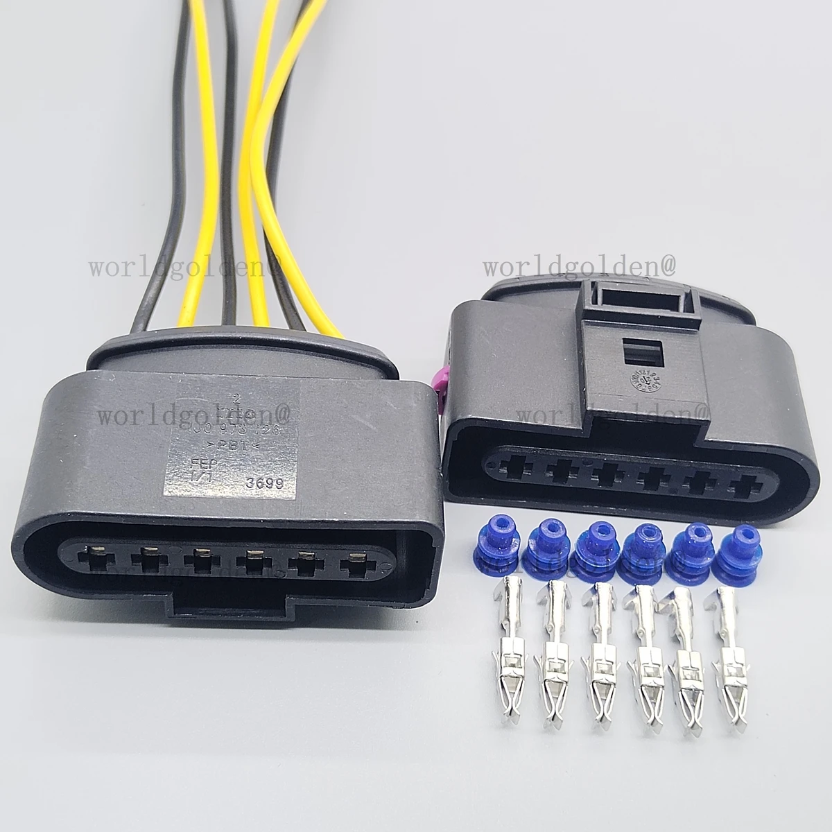 1J0973726 Auto Pre‑wired Plug Kit car connector for Universal Vehicles Exterior Lamp Sensor Harness Renewal