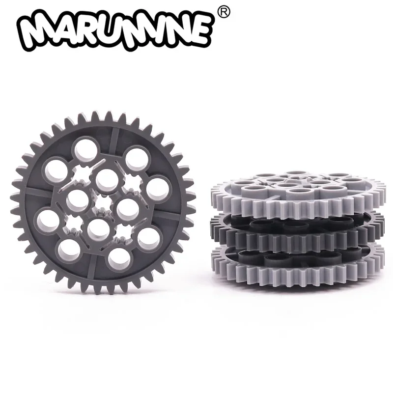 Marumine 3649 Technology Brick 40 denti ingranaggio cilindrico 10PCS Train Car Machinery Building Block Parts modello di accessori MOC