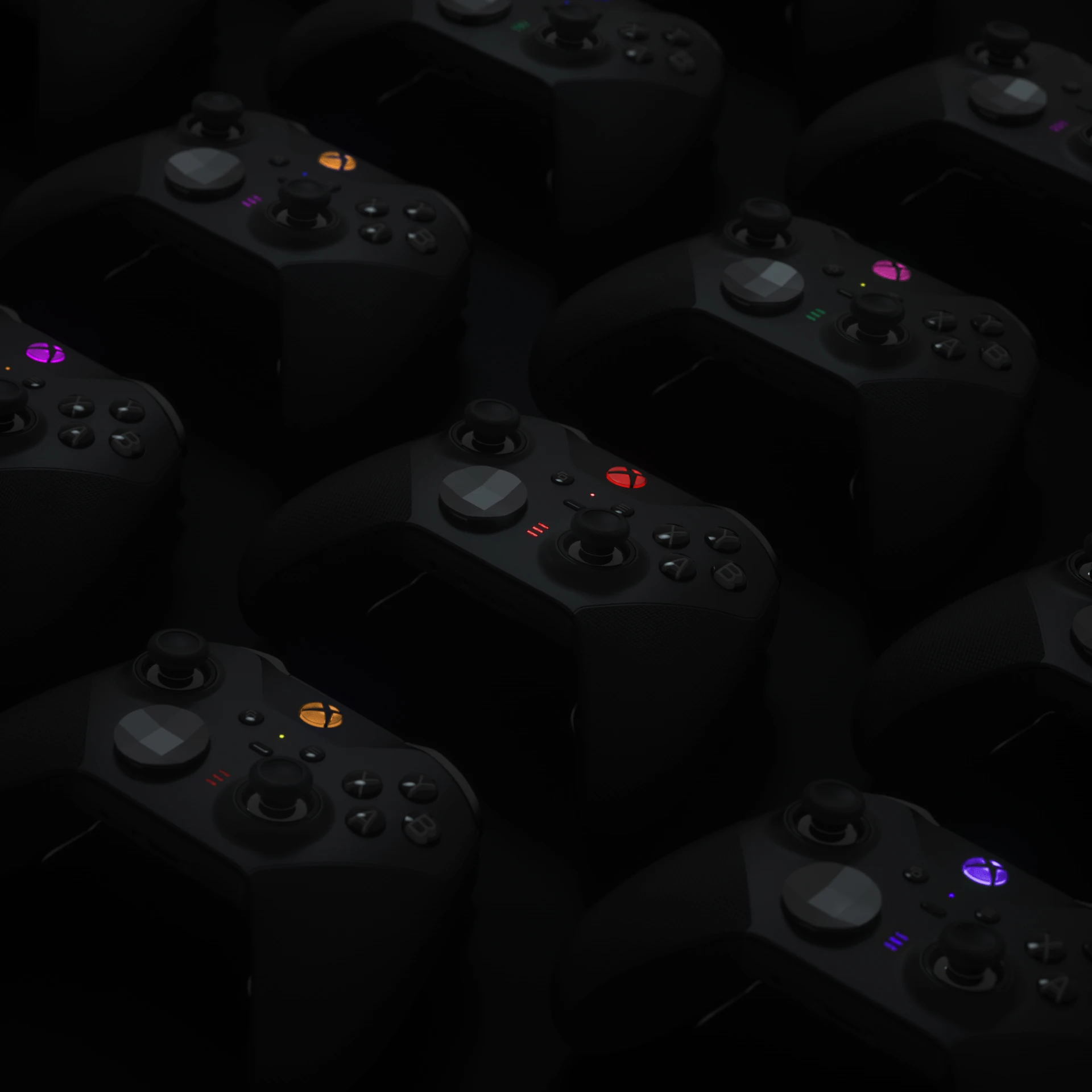 EXtremeRate-Autocollants LED personnalisés pour manette Xbox One Elite Series 2, bouton de guide d'accueil, ensemble d'outils, 6 couleurs, 30 pièces