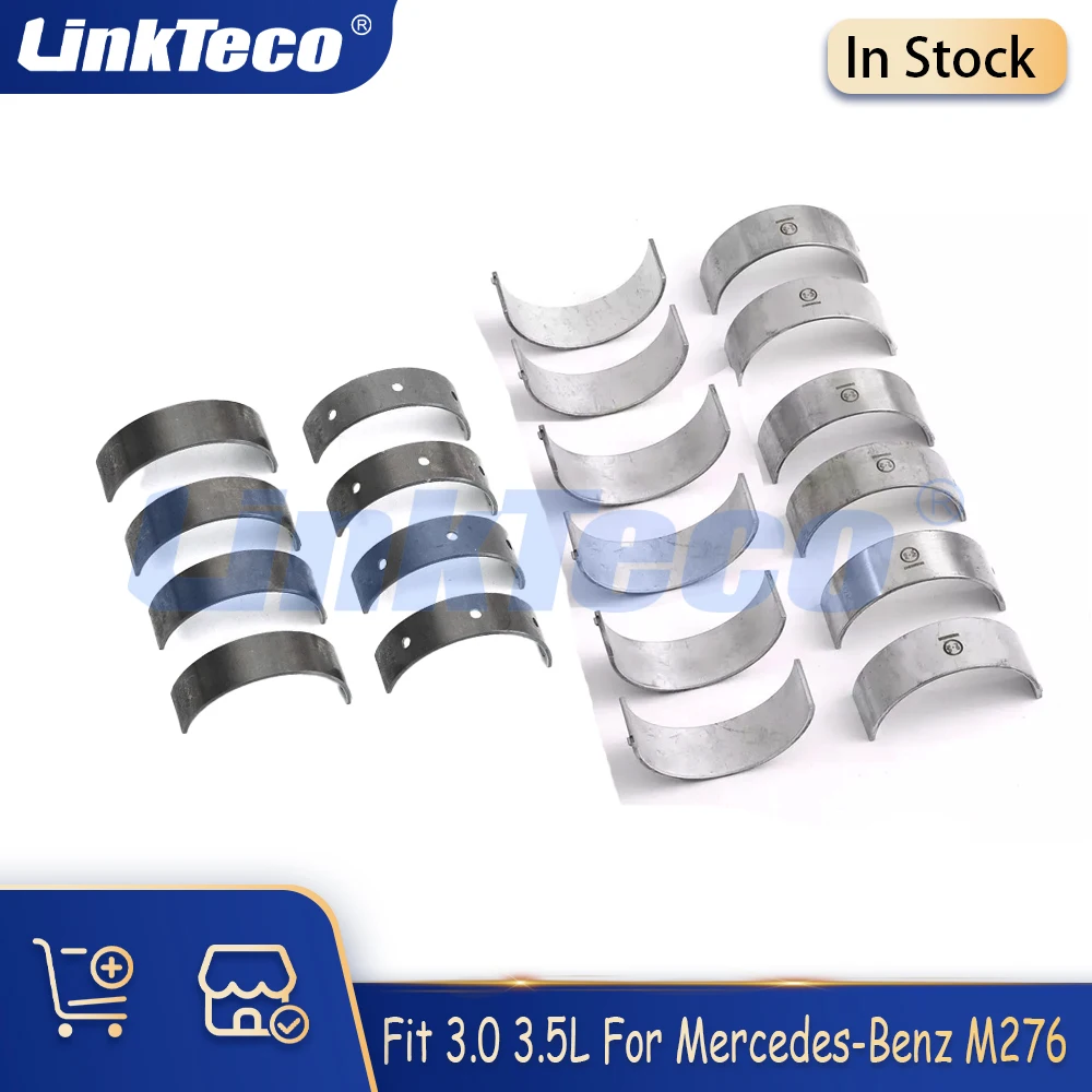 

Детали двигателя, комплект подшипников шатуна коленчатого вала, подходит для газа 3,0 3,5 л M276 для Mercedes-Benz C300 E300 R350 S350 ML350 W204 3,0 л 3,5 л