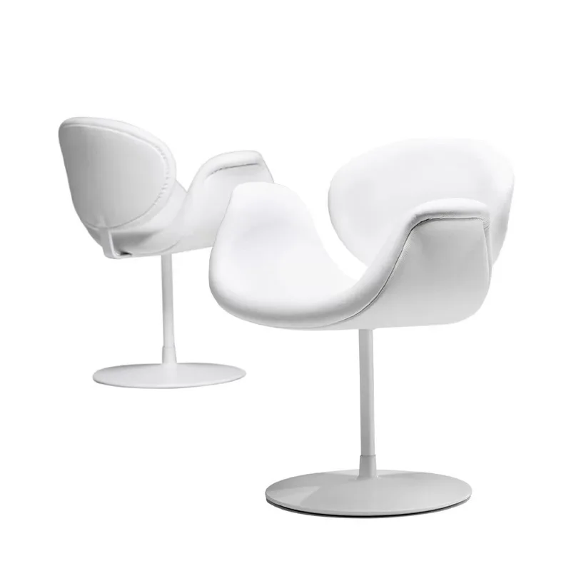Stainless steel chair Tulip dining chair Living room back Book desk  Armchair Reception