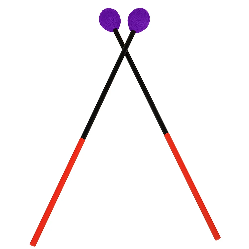 

2Pcs Professional Marimba Mallets Xylophone Hammers Crack Resistant Polished Durable Integrated Sound Xylophone Mallets