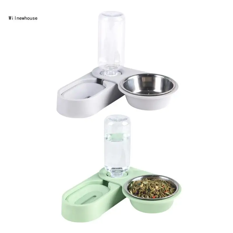 

Rabbit Feeders for Cage 18oz Automatic Water Bottle Bowl for Small Animal Dropship