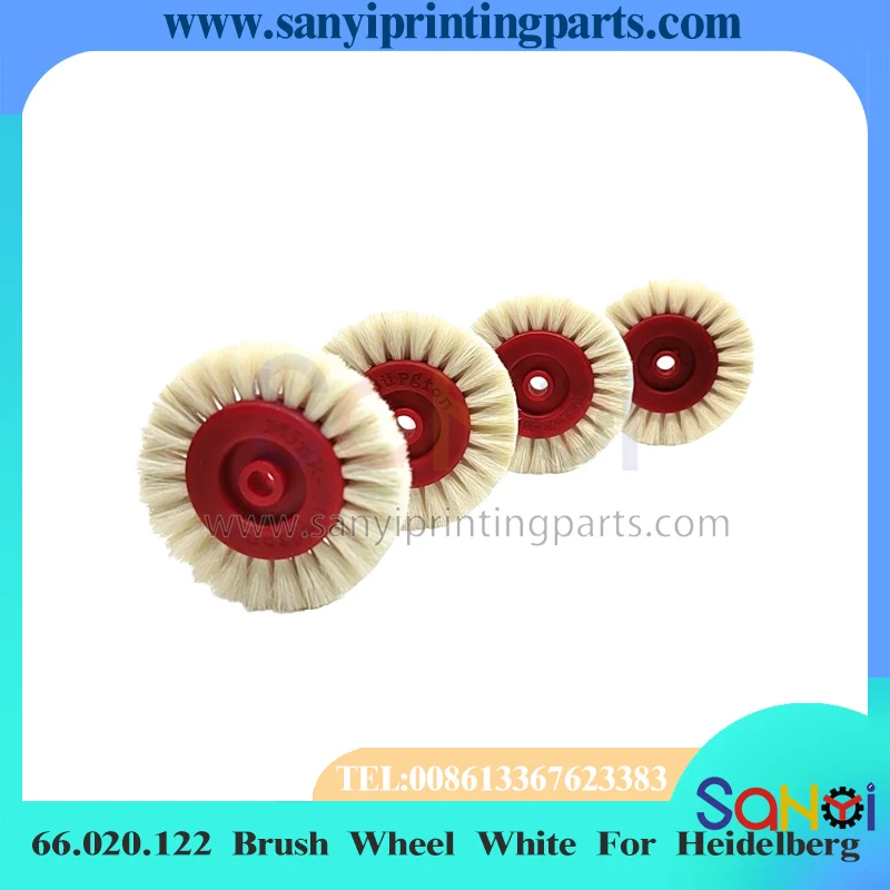 10 PCS Heidelberg Brush Wheel White 66.020.122 11mm For 08 05 Feeder Press Paper Roller Printing Machine Parts