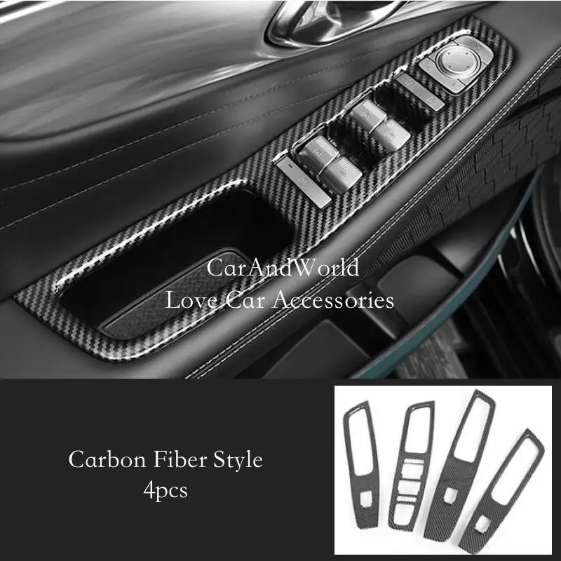 

ABS персиковое дерево, внутренний подлокотник, дверной переключатель подъема, рамка, накладки, автомобильные декоративные аксессуары для Trumpchi GAC GS8 2022-2025