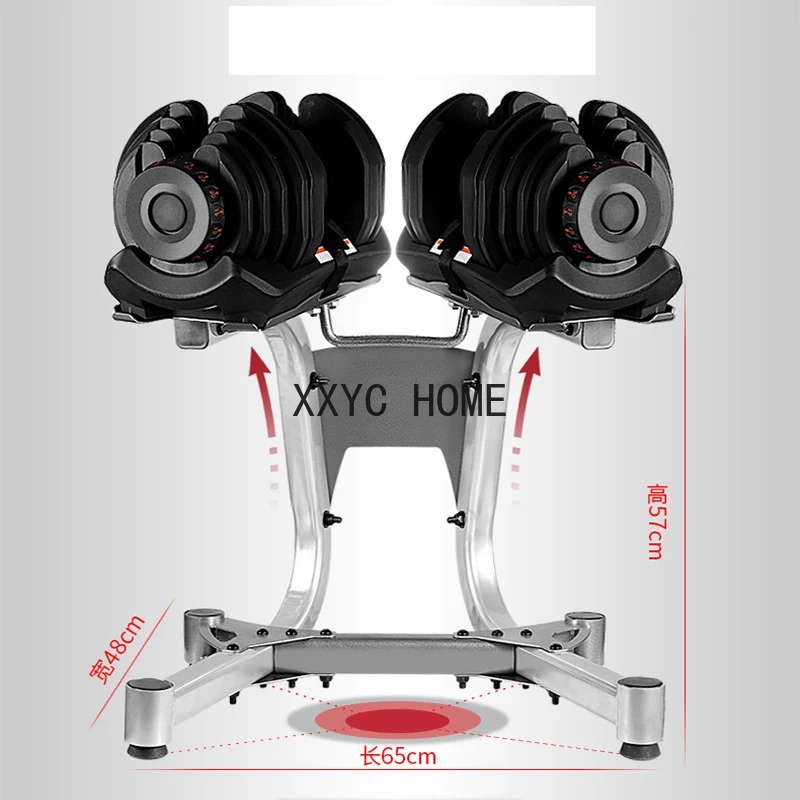 Free Shipping Seller Pay Taxes Gym Commercial Weight Adjustable 40kg*2=80kg+ Stand Dumbbell Set