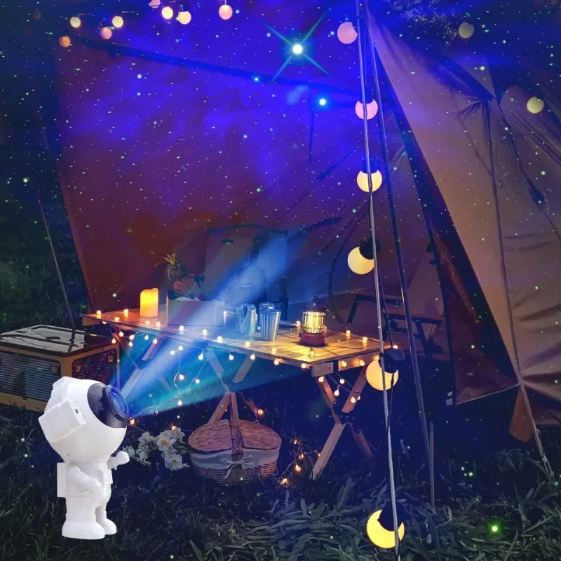 Imagem -06 - Galaxy Astronaut Starry Projetor Led Night Light Star Sky Lamps Nebula Room Decoration Quarto Kids Birthday Gift Bluetooth