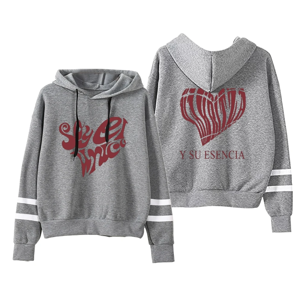 Yahritza Y Su Esencia Merch Unisex Pocketless Parallelle Bars Mouw Sweatshirt Vrouwen Heren Capuchon Casual Mode Kleding