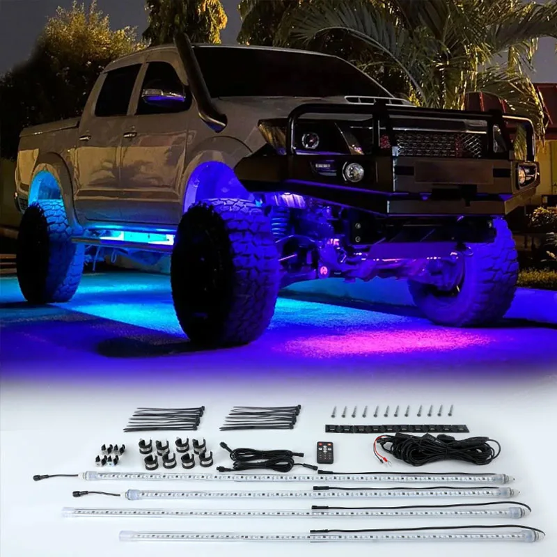 

Premium Rigid Underglow Kit Exterior IP68 Waterproof Underbody RGBIC Rigid LED Bar Under Glow Light for Car Truck Offroad