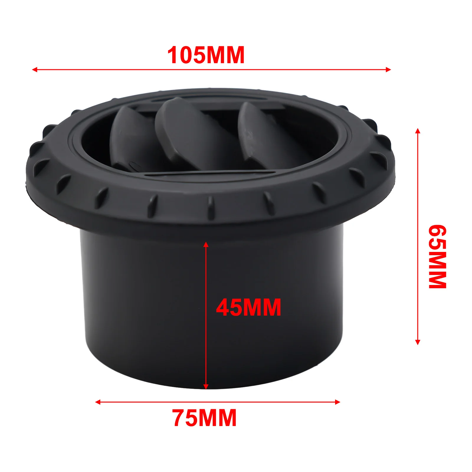 75mm Warm Air Vent Outlet for Diesel Parking Heater and Air Conditioner Systems with Removable for fascia for Easy Access