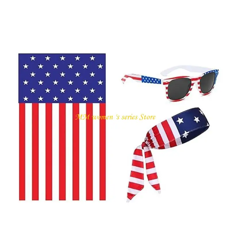 Q39C Independence Day Costume Accessories for Adult Kid 4th of July Festival Cosplay