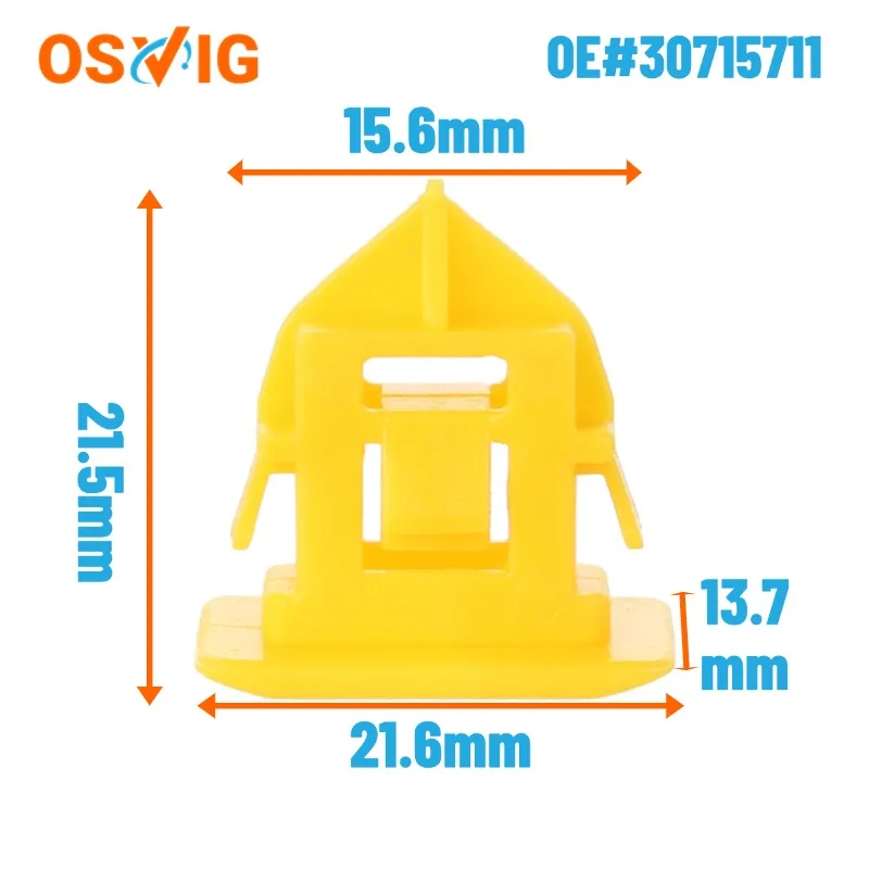 

10шт OE # 8620997 Для панели автомобиля Volvo, боковая юбка, нижняя пластиковая клипса