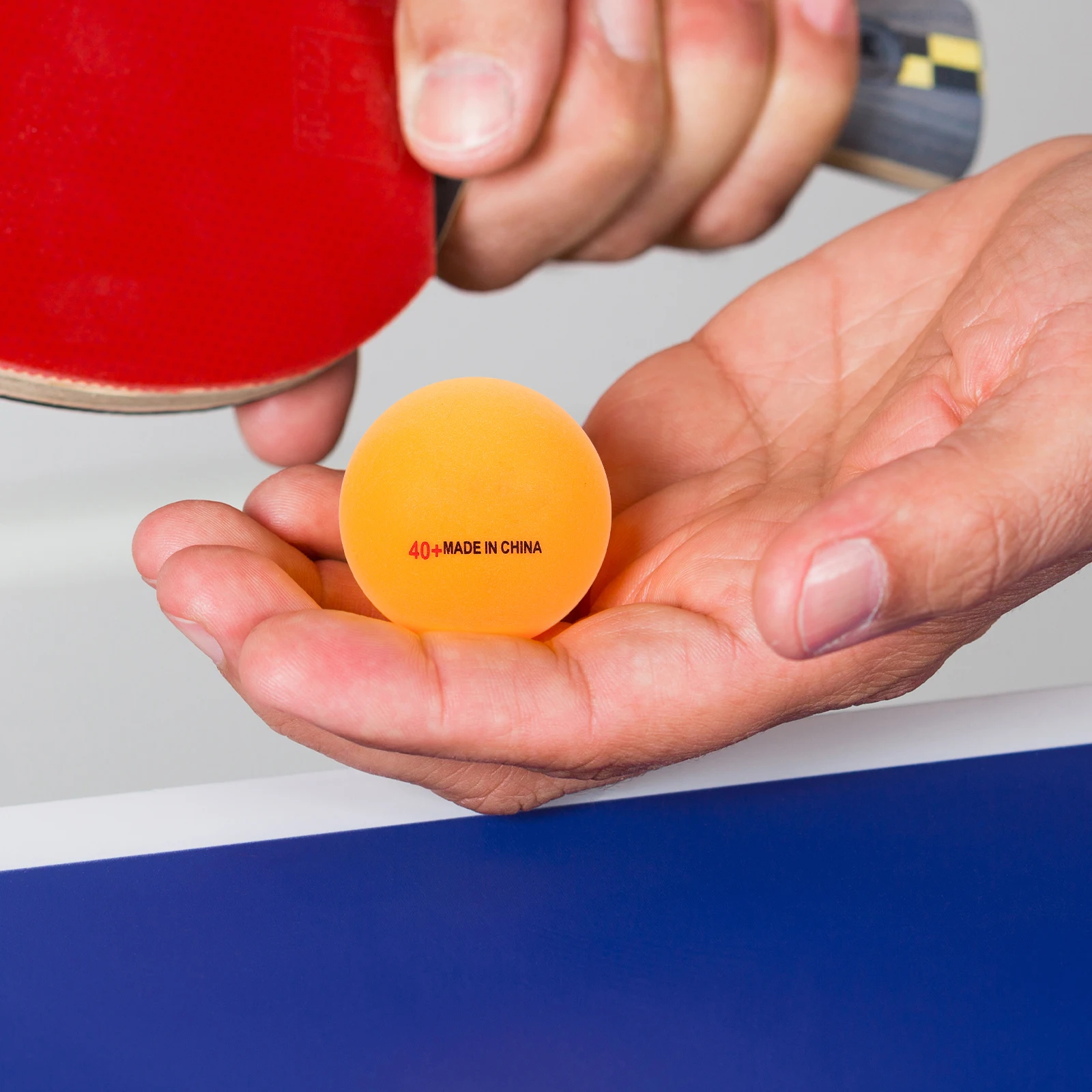 

50pcs Yellow + Pong Balls Durable High Bounce Training Balls for Adults Kids Game Party Decoration Sports Game
