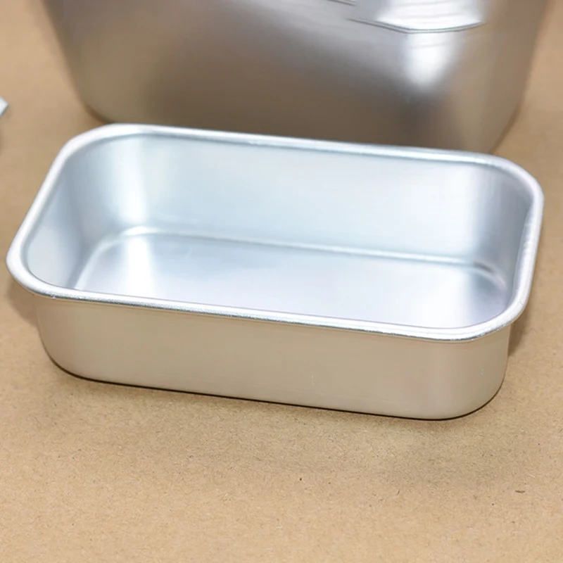 Aluminum Alloy Toast Boxes Bakeware Loaf Pan Rectangle Bread Baking Dish Cheese Box Non-Stick Large&Small Bread Cake Mold