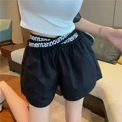 Wide High Waist Female Short Pants Jorts Women's Shorts To Wear XL Youthful Aesthetic Y2k Harajuku Classic Japanese 2000s Style