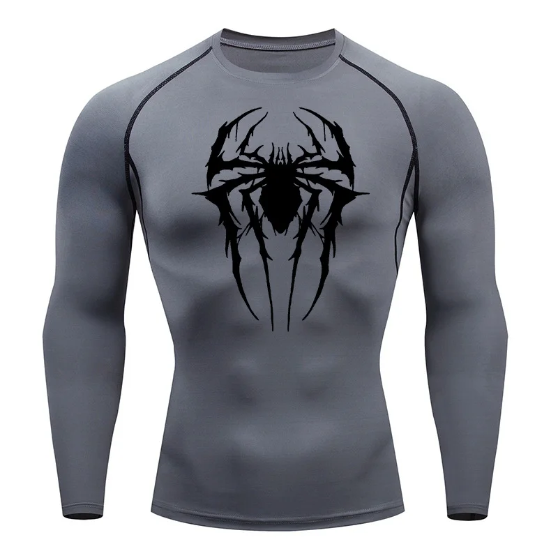 Men's Compression Long-Sleeve T-Shirt Quick-Dry Gym Training Sportswear view 3