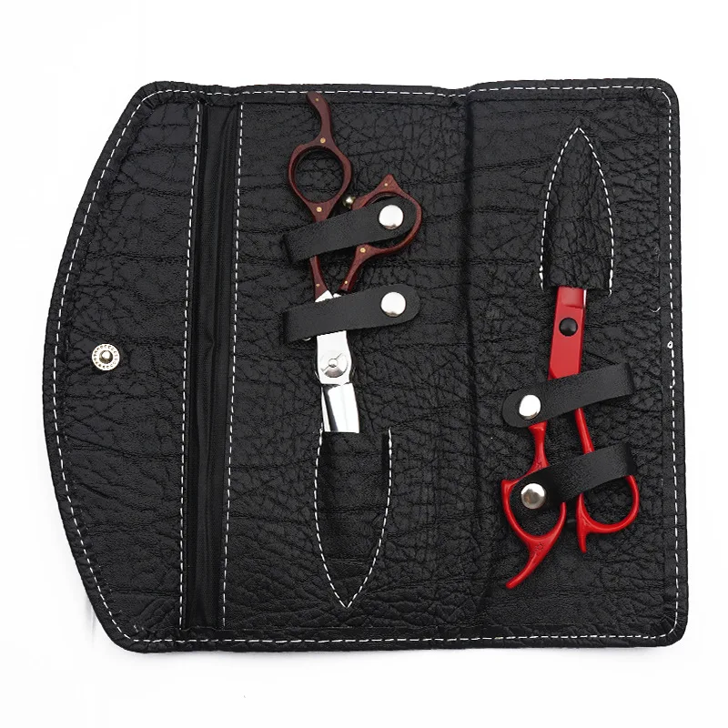 1Pc Hair Scissors Cover Case PU Leather Professional Hairdressing Shears Holder Bag Barber Holster Pouch Beauty Tool Storage Bag