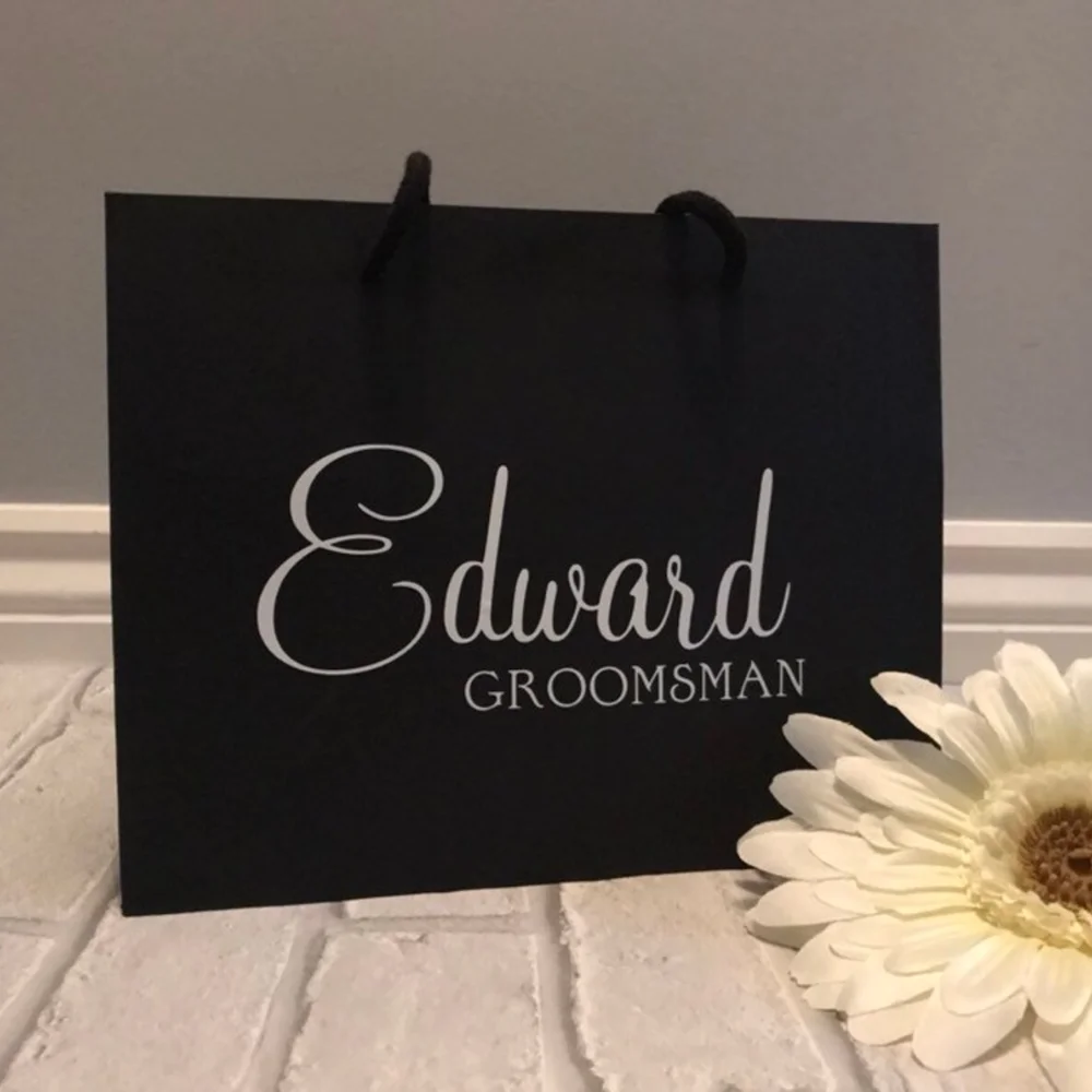 Personalized Gift Bags Groomsman Or Bridesmaid Wedding Proposal Favors Best Friend Gift Fathers Day Gift Party Custom Name