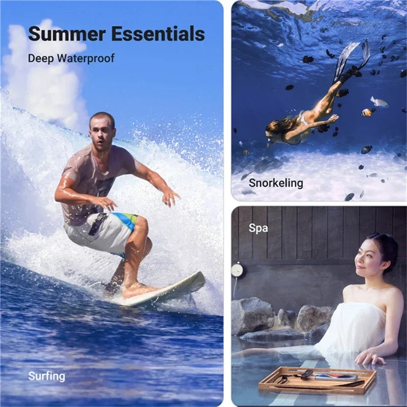 حافظة هاتف مقاومة للماء للسباحة حقيبة مقاومة للماء عالمية تحت الماء حافظة حماية للهاتف غطاء PV لهاتف iPhone 15 14 13 Pro Max #2