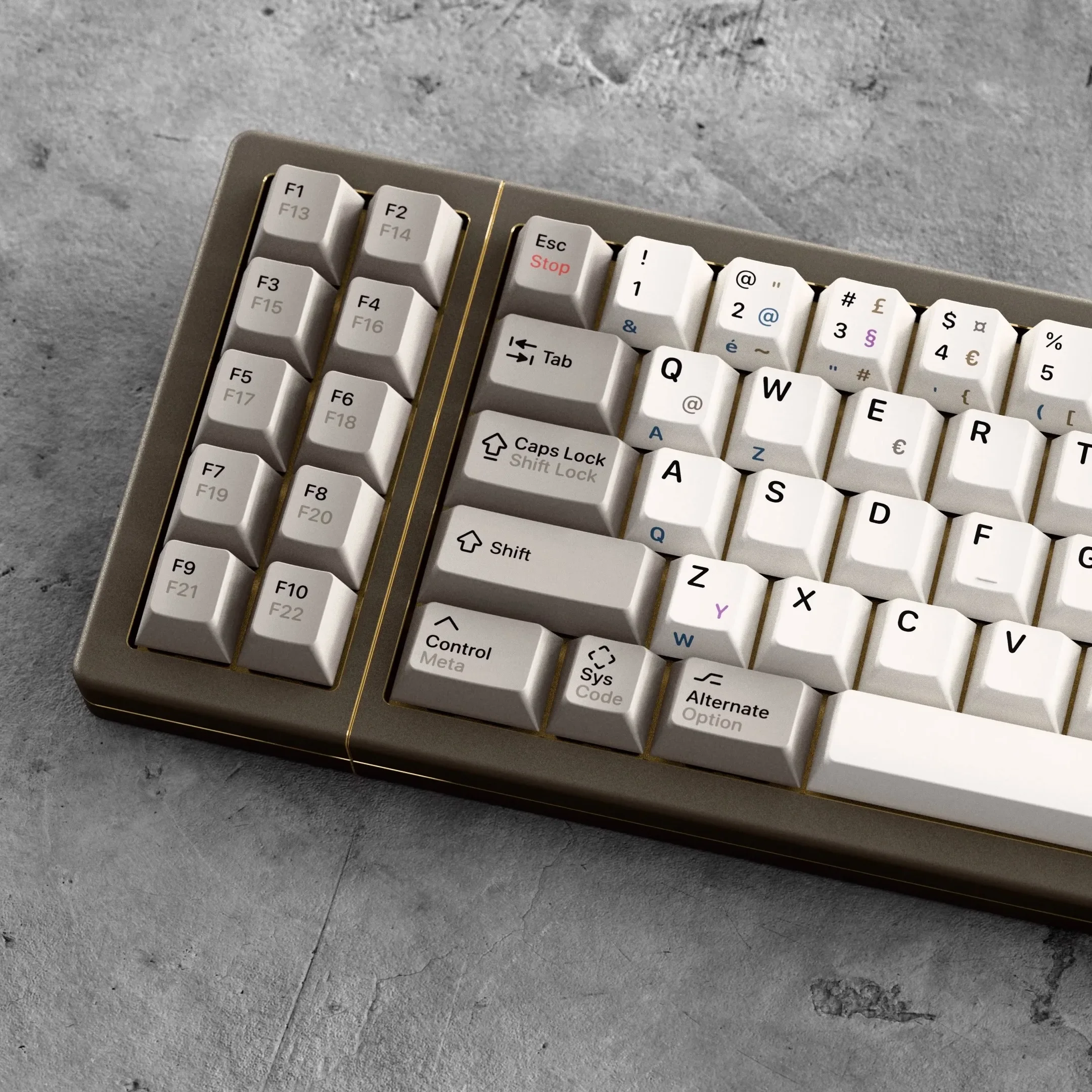 

Classic retro keycap PBT material two-color process