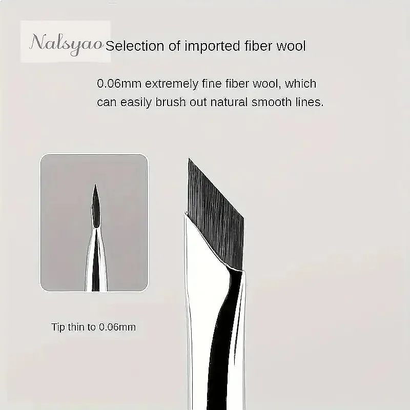 2/5pcs Upgrade Blade Eyeliner Brush Ultra Thin Fine Angle Flat Eyebrow Brush Precise Detail Makeup