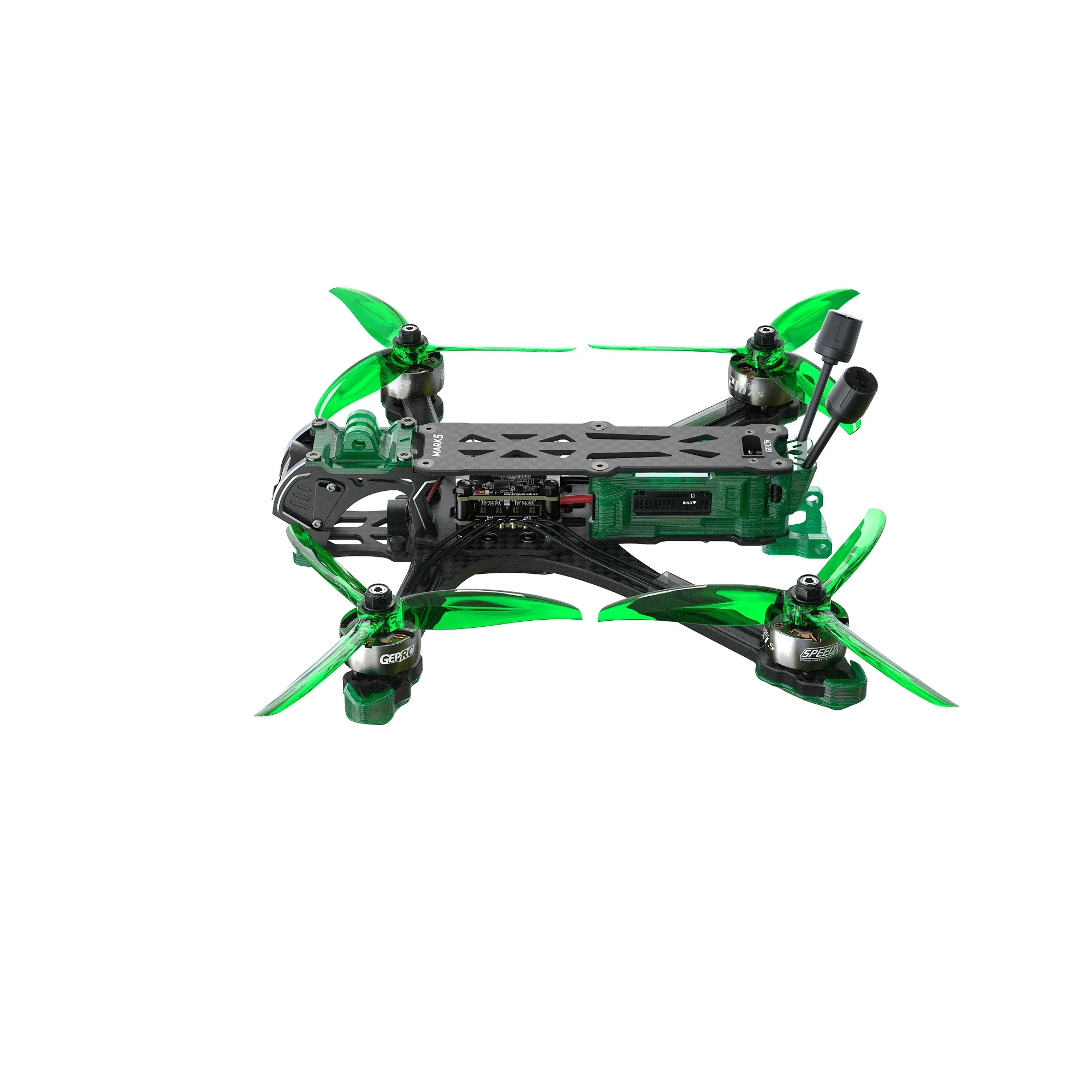 GEPRC MARK5 O4 Pro 5inch Freestyle Quadcopter FPV Drone (Wide X / DC) - F722 50A O4 Air Unit Pro 2107.5 1960KV 6S LiPo