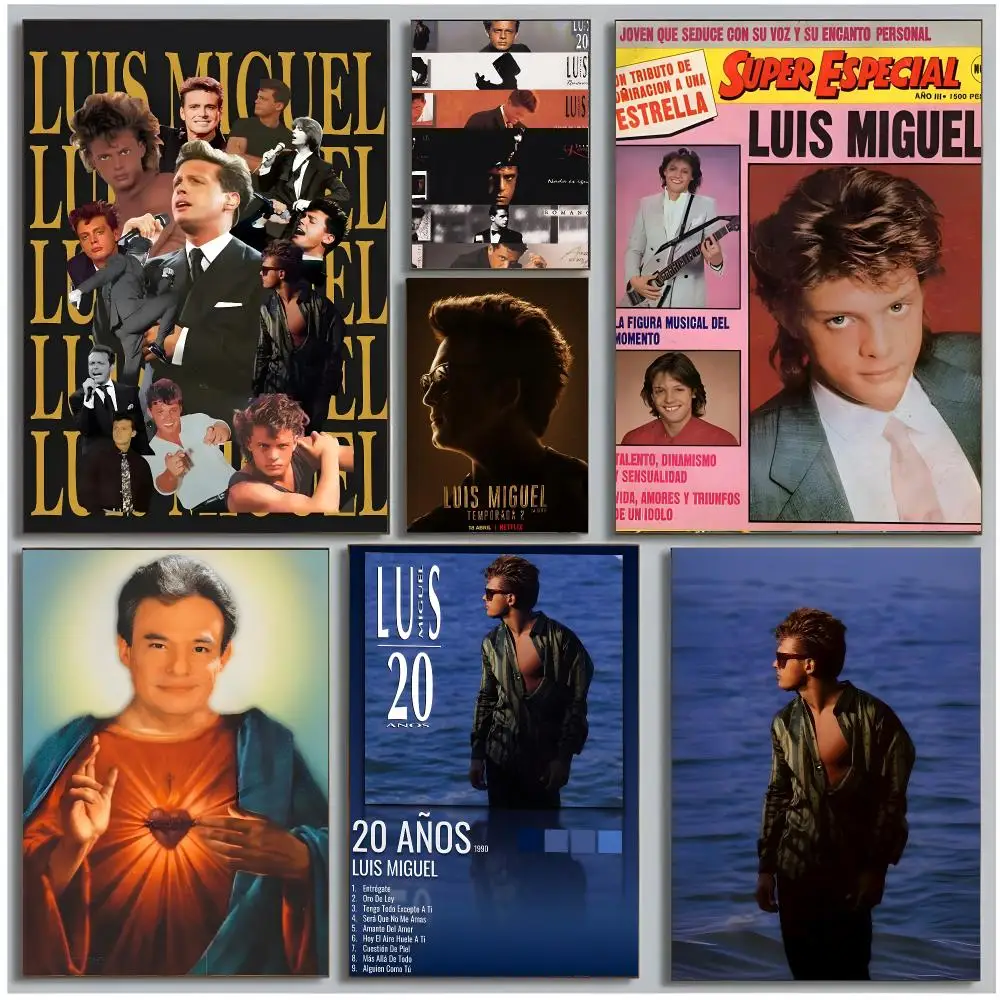 Póster de la cantante latina Luis Miguel, "El Sol de México", arte moderno para pared, dormitorio, sala de estar, impresión sin marco.