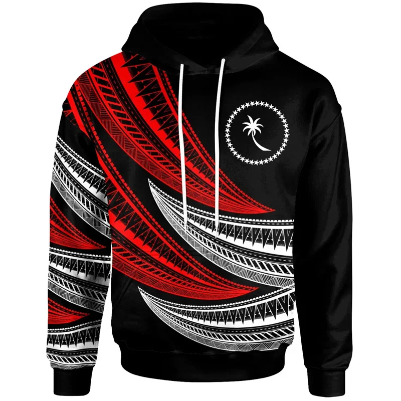 3D Printing Chuuk State Coat Of Arms Polynesian Tattoo Lapu Lapu Sun Tribal Hoodies For Men Kid Fashion Hooded Hoody Pullovers