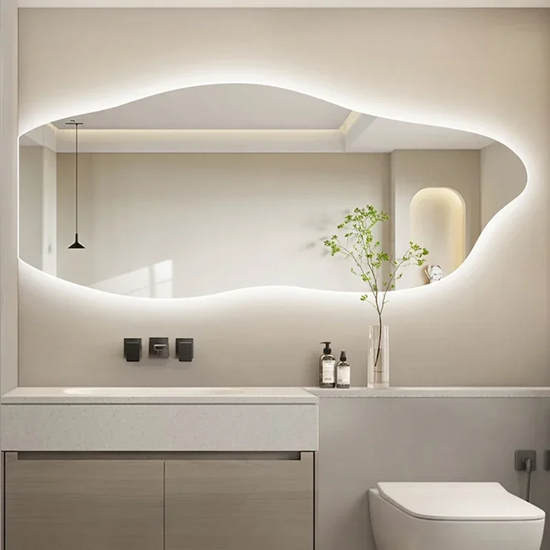Mirror Led Lighting Room Decor Full Body Standing Big Mirrors For Makeup Accessories Decorative Wall Espelho Interior Decoration