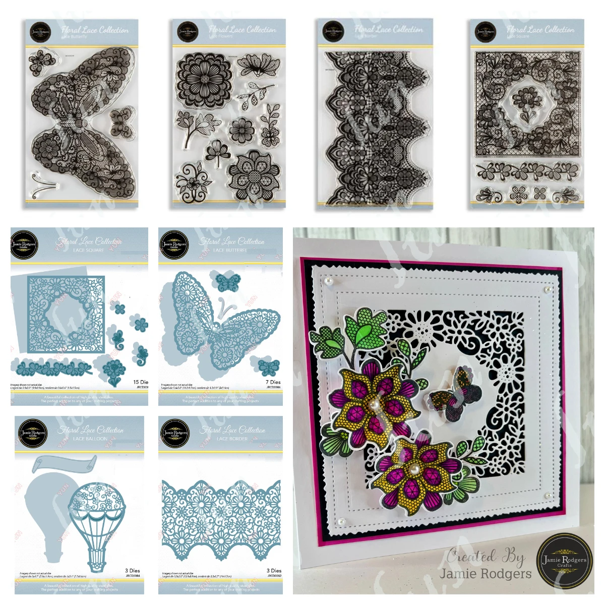 

Lace Flowers Border Metal Cutting Dies for Scrapbooking New 2025 Butterfly Silicone Stamps DIY Embossing Scrapbooking Crafts