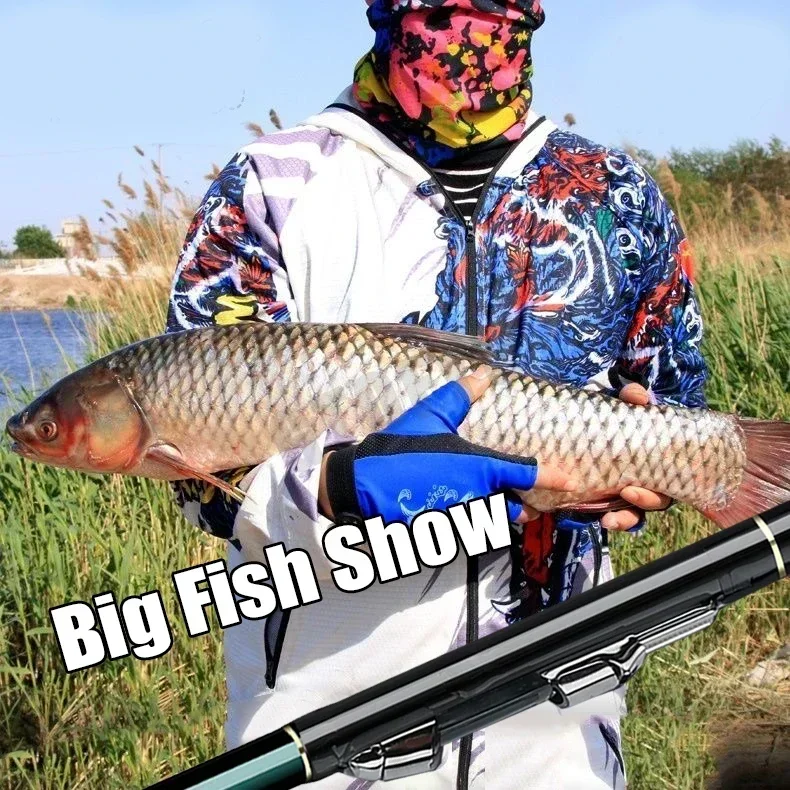 Cañas telescópicas ultraligeras carbono 60T para surfcasting y spinning - imagen 2
