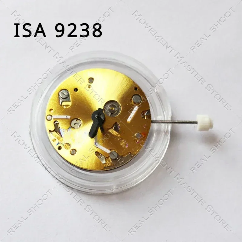 New Swiss Genuine ISA 9238 Movement 6Hands Gold 9238 Quartz Movement Watch Mouvement Accessories