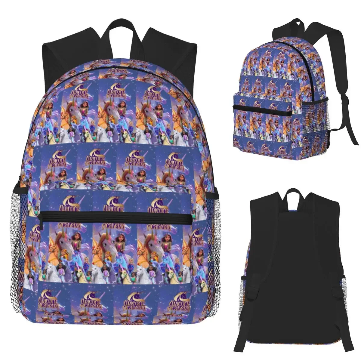 Unicorn Academy Student Backpack School Bag Hiking Travel Daypack for Boys Girls Fashion Bookbag Shoulder Bags