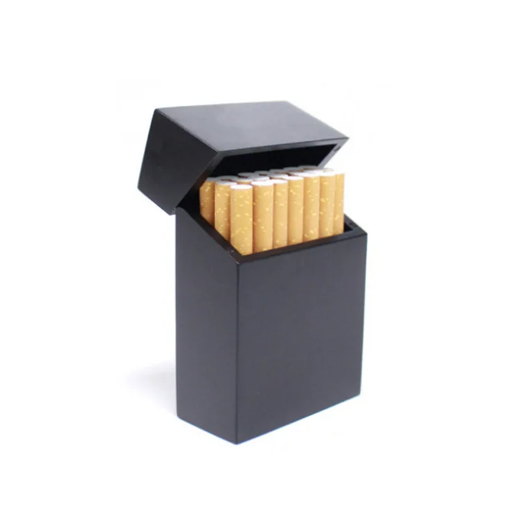 Portable Wood Cigarette Case Magnet Adsorption Slim Wooden Cigar Storage Box Solid Wood Cigarette Holder Smoker Men Dad Gift