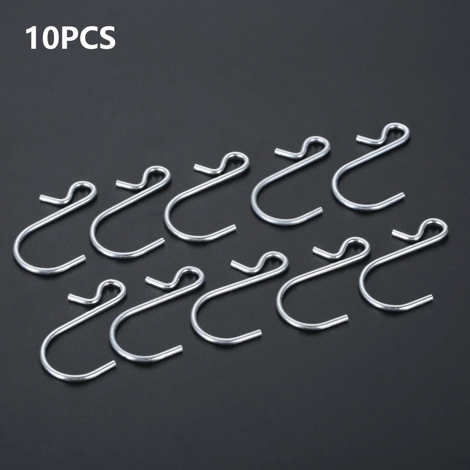 10pcs S Shaped Hanging Hooks Metal Hangers Hook Storage Racks for Kitchen Bedroom Towels Clothes Pots Bags