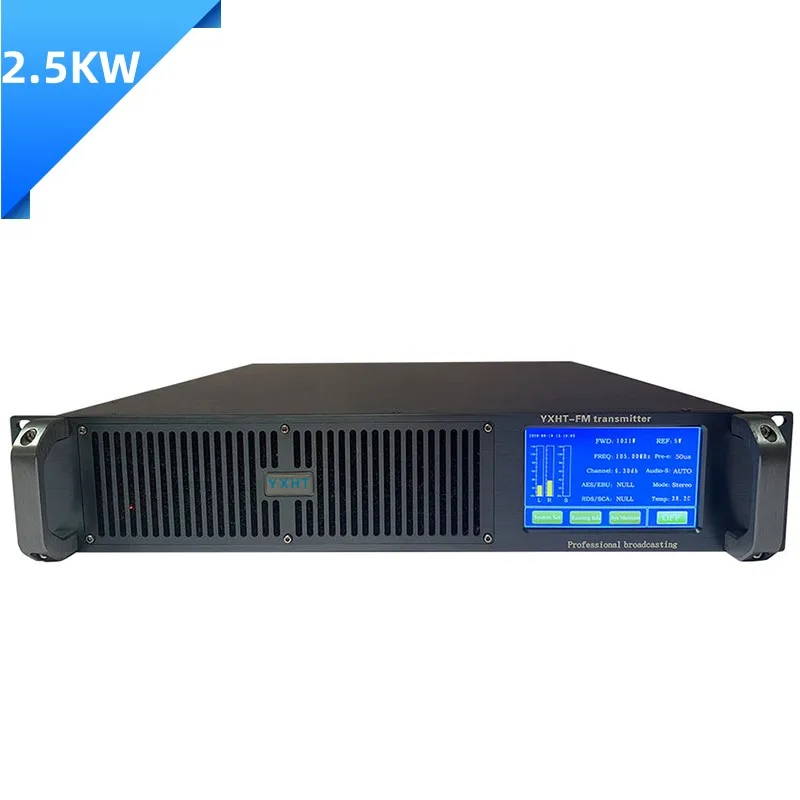 Touch Screen Broadcast Equipment 2.5kw 2500 Watt Fm Transmitter