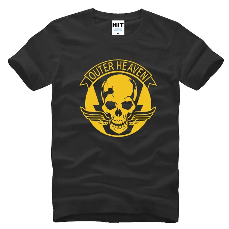 Game Metal Gear T Shirt V 5 MGS Outer Heaven Logo Printed Cotton Short Sleeve Metal Gear Solid T-shirts Tops Tee