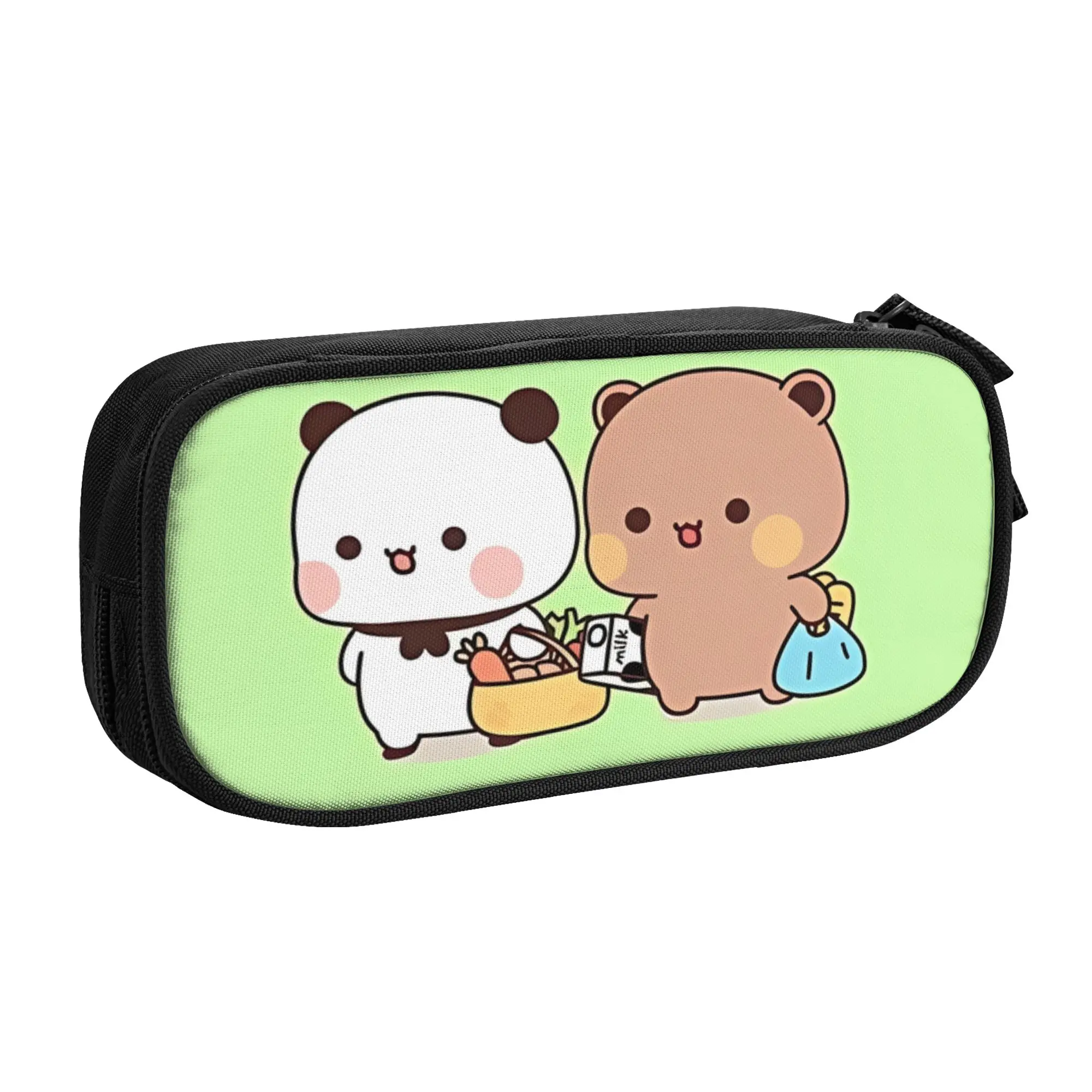 1 piece Lightweight Cute Go To Grocery Together Pencil Case Girls Pen Bag Bubu And Dudu School Stationery Bag