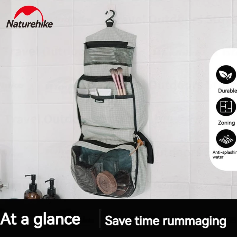 

Водонепроницаемая косметичка Naturehike из ПВХ для путешествий, портативная сумка для хранения косметики и туалетных принадлежностей для командировок, с возможностью подвешивания