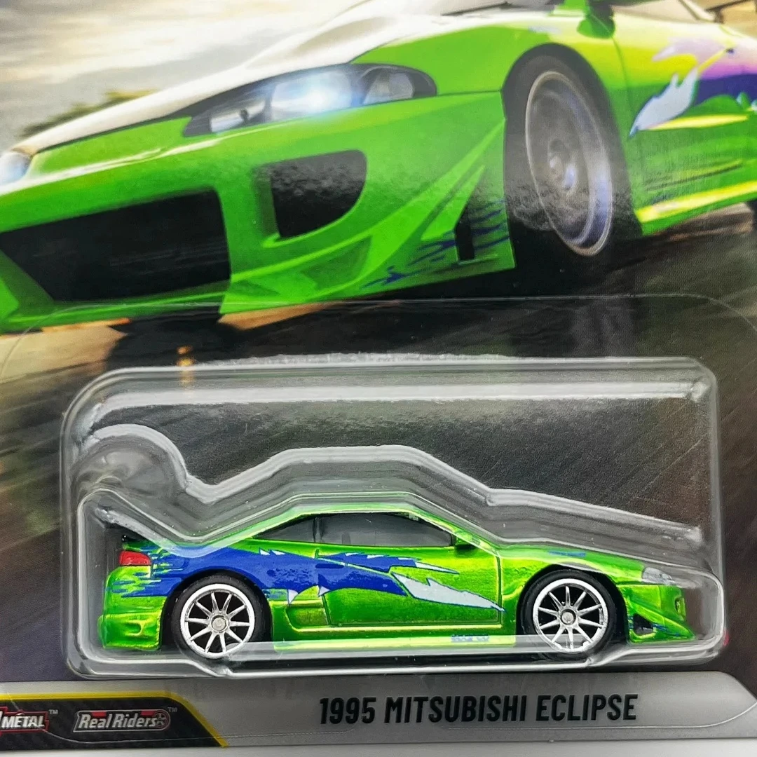 Hot Wheels Premium nouveau 25th anniversaire Fast & Furious 1995 Mitsubishi Eclipse 1/64 modèle de voiture moulé sous pression alliage véhicule à collectionner