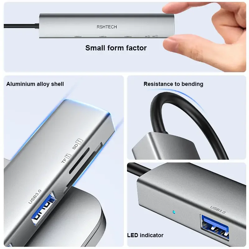 Кардридер для SD/Micro SD/SDHC/SDXC/MMC, USB 3,0