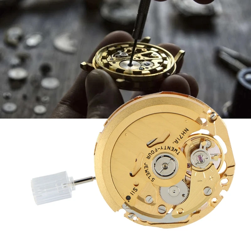 

NH71/NH71A Watch Movement With Movement Lever High-Precision Automatic Mechanical Movement Replacement Watch Accessories