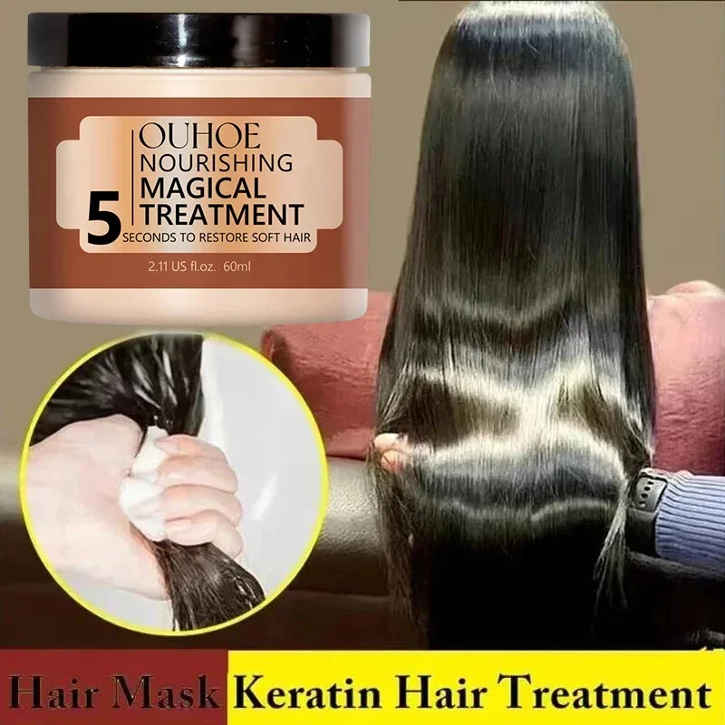 

5 Seconds Hair Mask Magical Professional Keratin Treatment Collagen Smoothing Shiny Repair Damaged Frizz Oil Hair Care Products