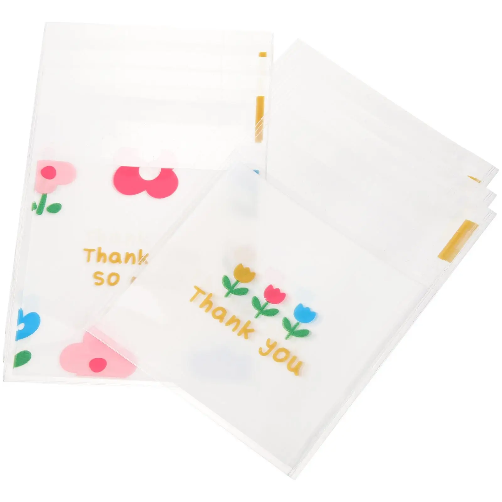 

100 Pcs Cookie Sealing Bags Self Locking Food Storage Biscuit Plastic Packaging Disposable Candy Container