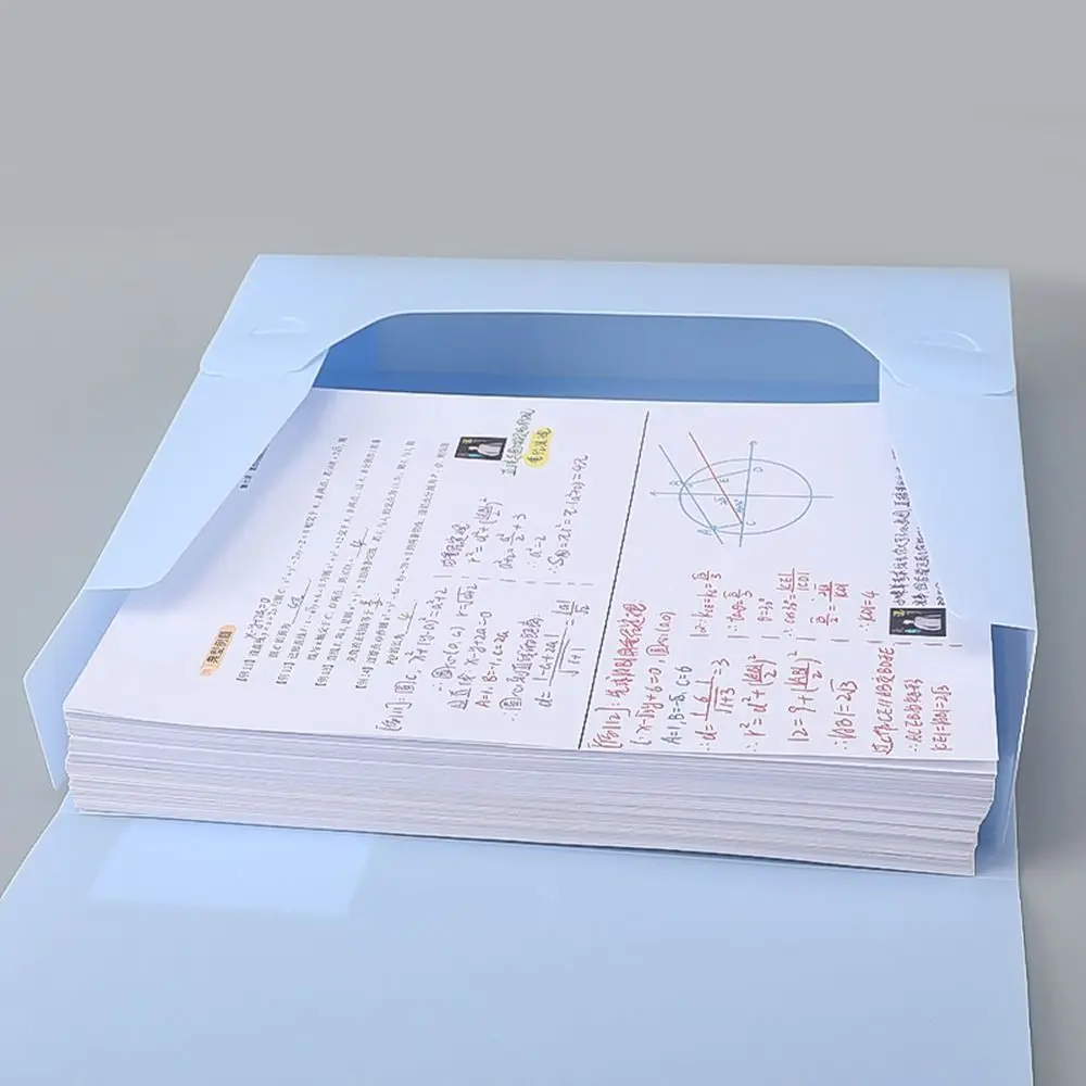 Multifunctionele A4 File Organizer Box Morandi Kleur Verdikte Desktop Opbergdoos PP Plastic Stofdichte Document Case Ontvangst