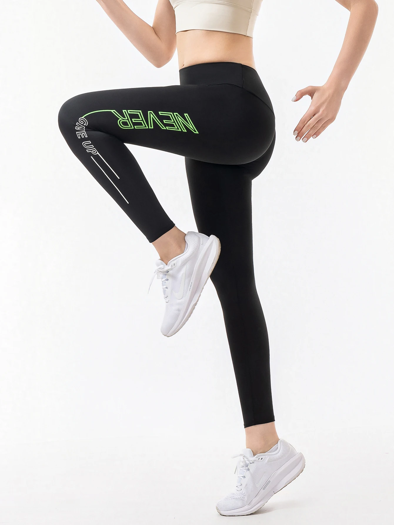 Leggings women's letter-printed slimming skinny pants autumn and winter pajama pants casual outerwear home pants